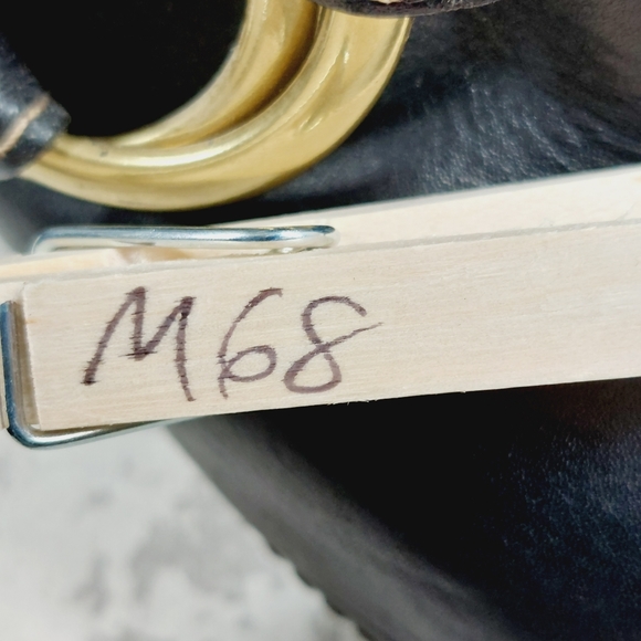 Coach Black Leather Slip On Gold Buckle Detail Heeled Mule Clogs M68 - Picture 14 of 14